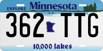 MN license plate 362TTG