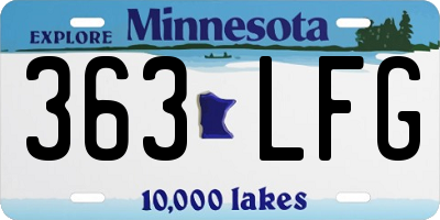 MN license plate 363LFG