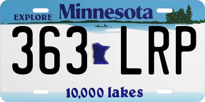 MN license plate 363LRP