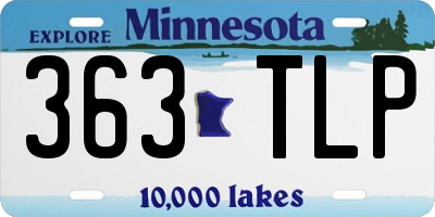MN license plate 363TLP