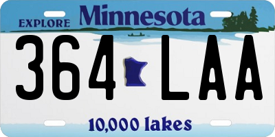 MN license plate 364LAA