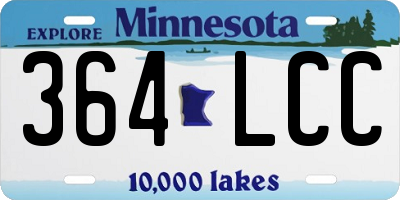 MN license plate 364LCC