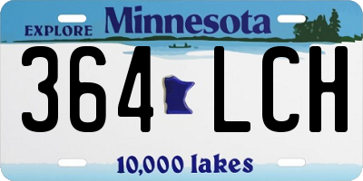 MN license plate 364LCH
