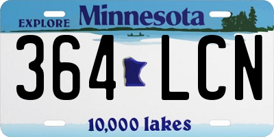 MN license plate 364LCN