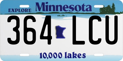MN license plate 364LCU