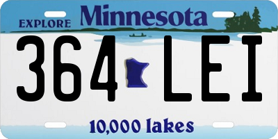 MN license plate 364LEI