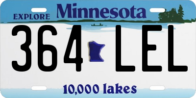 MN license plate 364LEL