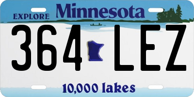 MN license plate 364LEZ