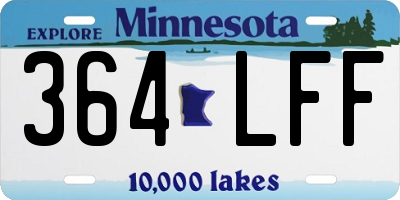 MN license plate 364LFF