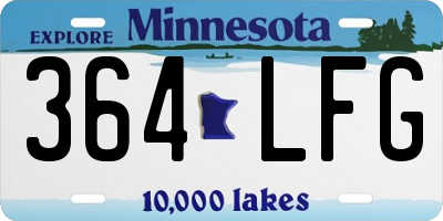 MN license plate 364LFG