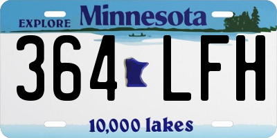 MN license plate 364LFH