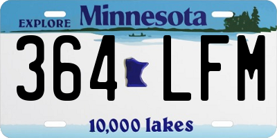 MN license plate 364LFM