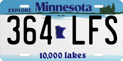 MN license plate 364LFS