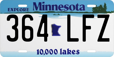 MN license plate 364LFZ