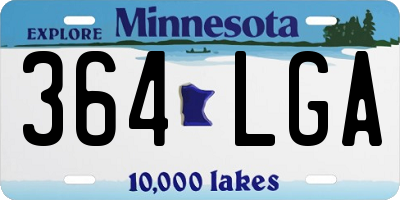 MN license plate 364LGA