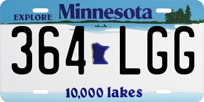 MN license plate 364LGG