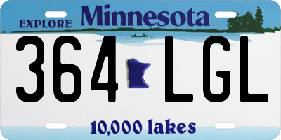 MN license plate 364LGL