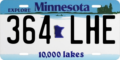 MN license plate 364LHE