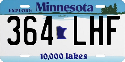 MN license plate 364LHF
