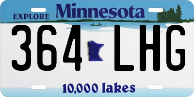 MN license plate 364LHG