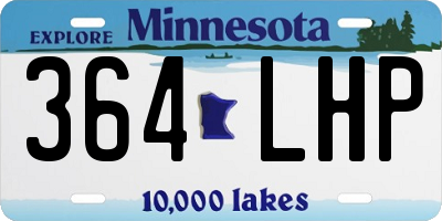 MN license plate 364LHP