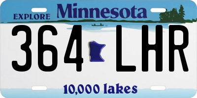 MN license plate 364LHR