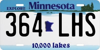 MN license plate 364LHS