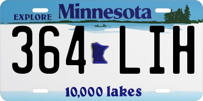 MN license plate 364LIH