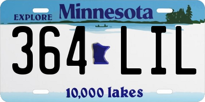 MN license plate 364LIL