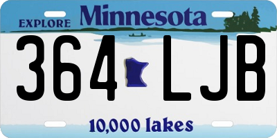 MN license plate 364LJB