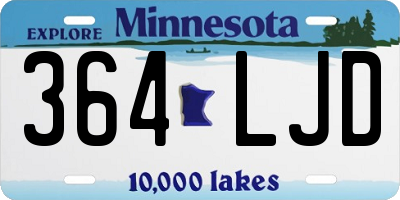 MN license plate 364LJD