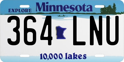 MN license plate 364LNU