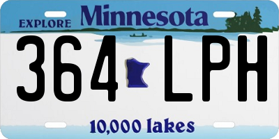 MN license plate 364LPH