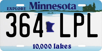 MN license plate 364LPL