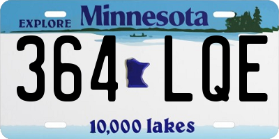 MN license plate 364LQE