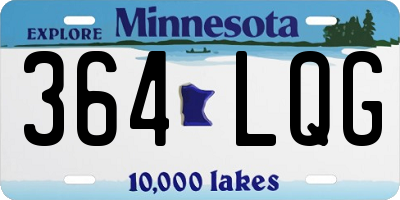 MN license plate 364LQG