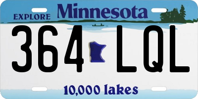 MN license plate 364LQL