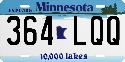 MN license plate 364LQQ