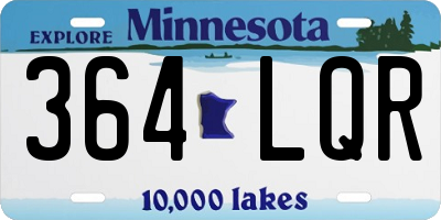 MN license plate 364LQR