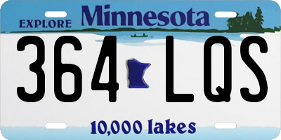 MN license plate 364LQS