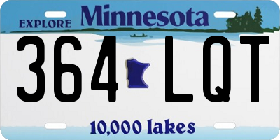 MN license plate 364LQT