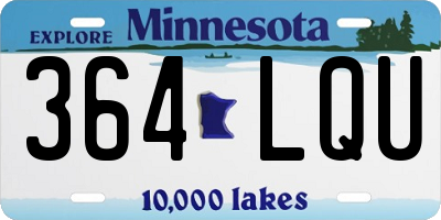 MN license plate 364LQU