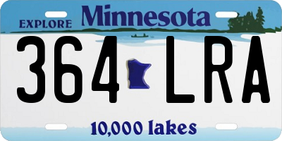 MN license plate 364LRA