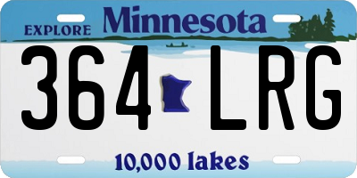 MN license plate 364LRG