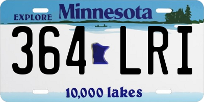 MN license plate 364LRI