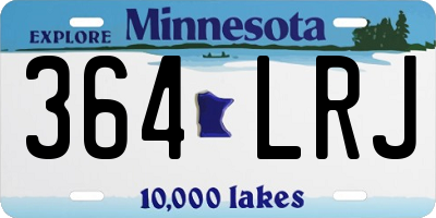 MN license plate 364LRJ