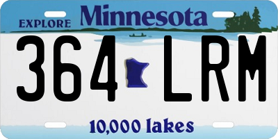 MN license plate 364LRM