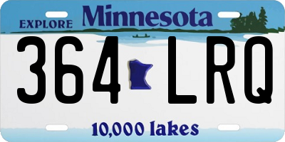 MN license plate 364LRQ
