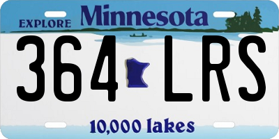 MN license plate 364LRS