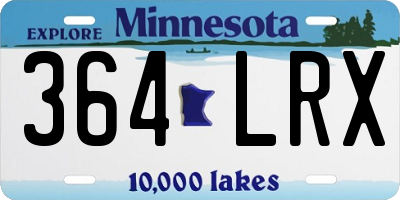 MN license plate 364LRX